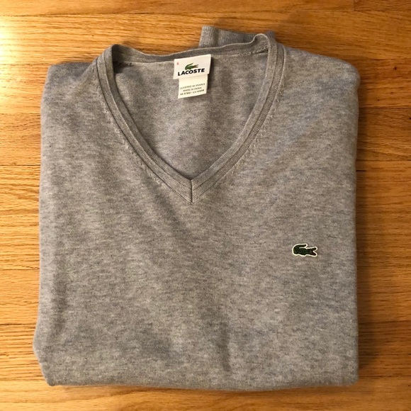 Lacoste men’s V neck sweater